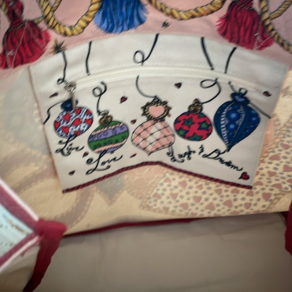 Brighton Colorful Love Print Canvas Tote Bag
Perfect for the holidays! - Picture 3 of 4